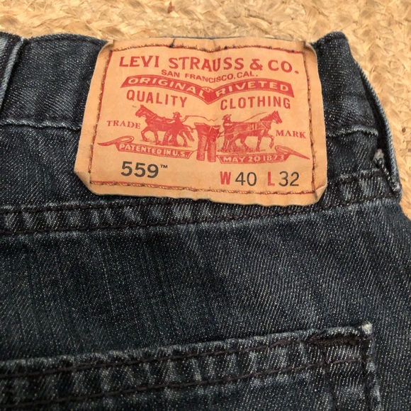 Levi’s 559 Men’s Jeans Relaxed Straight Fit 40W32L - Picture 6 of 7